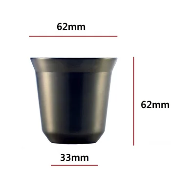 Šalice za espresso 80 ml 160 ml, Set od 2 Šalice za espresso od nehrđajućeg Čelika, Izolirane Čaj Kava Mugs, Šalice s dvostrukim stijenkama, Mogu se Prati u stroju za pranje posuđa