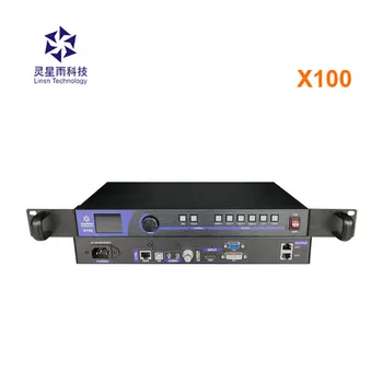 Видеопроцессор LINSN X100 HDMI DVI VGA CV ulaz 11-220 v izmjeničnog napona, sve u jednom led display controller s karticom slanje Linsn