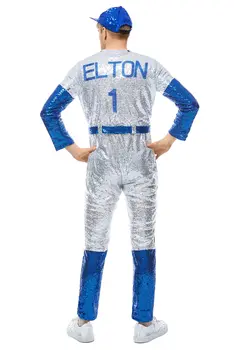 Ракетчик Elton John Dodgers Cosplay Odijelo Baseball Oblik Kombinezon Cijeli Odijelo Kostime Za Halloween Za Odrasle Muškarce Žene
